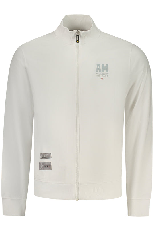 Accademia Militare Military Academy Men's White Zip-Up Sweatshirt