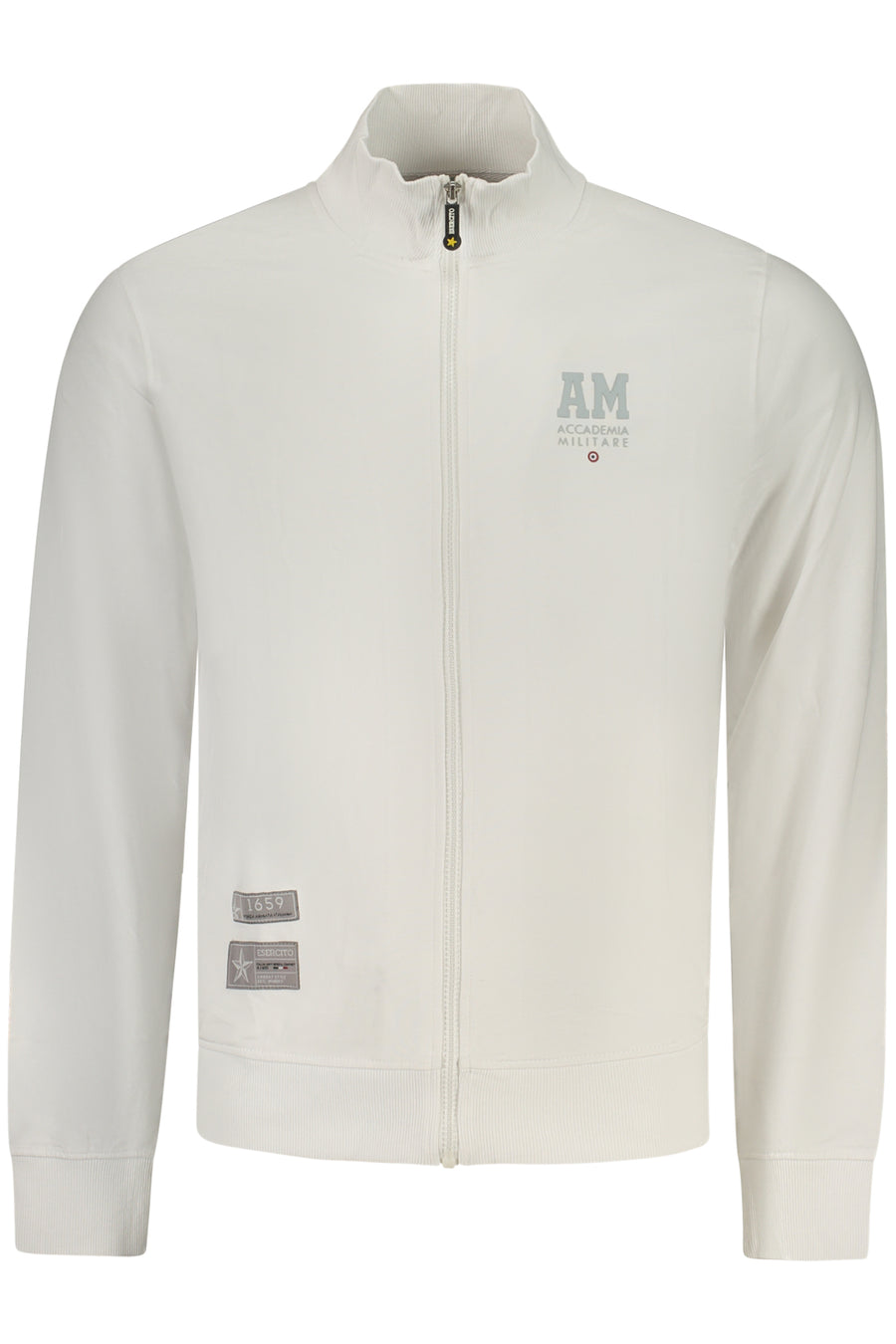 Accademia Militare Military Academy Men's White Zip-Up Sweatshirt