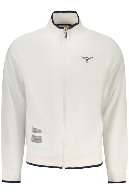 Accademia Militare Military Academy Men's White Zip-Up Sweatshirt
