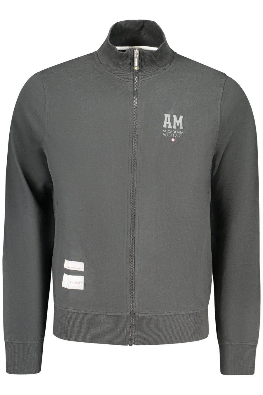 Accademia Militare Military Academy Men's Black Zip-Up Sweatshirt