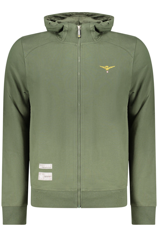 Accademia Militare Military Academy Men's Green Zip-Up Sweatshirt