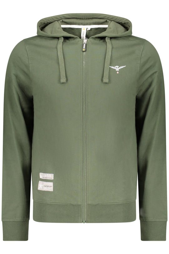 Accademia Militare Military Academy Men's Green Zip-Up Sweatshirt