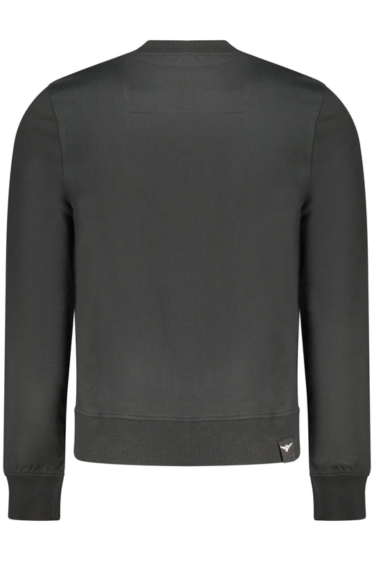Accademia Militare Military Academy Men's Black Zip-Up Sweatshirt