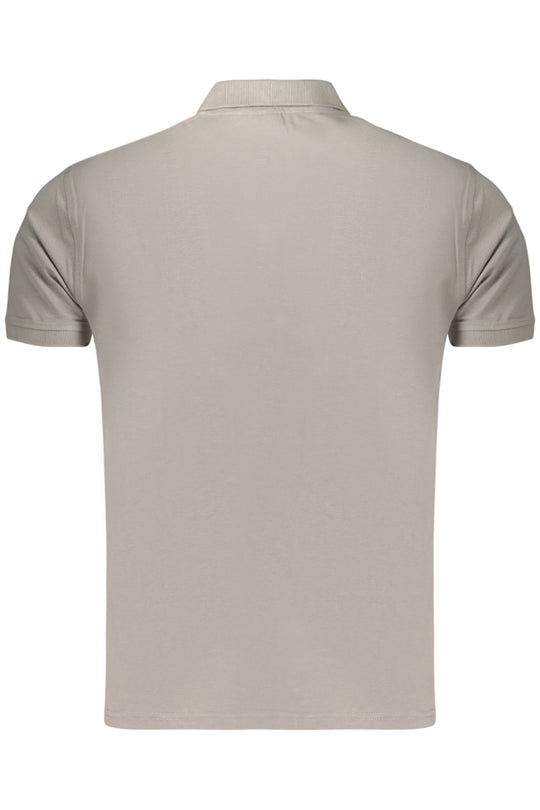 Baci&Abbracci Kisses & Hugs Men's Grey Short-Sleeved Polo Shirt