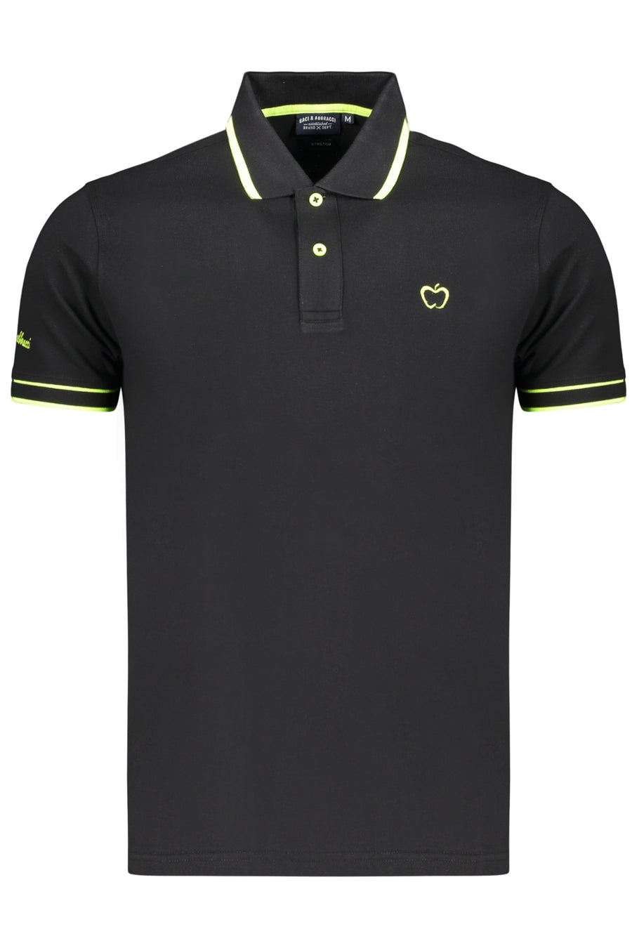 Baci&Abbracci Kisses & Hugs Men's Short-Sleeved Black Polo Shirt