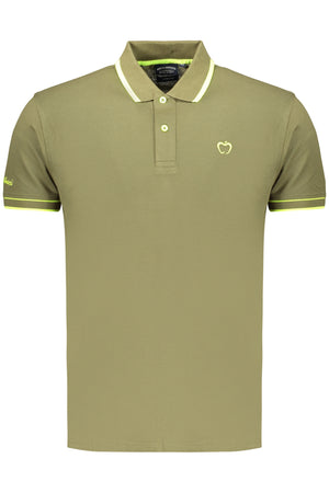 Baci&Abbracci Kisses & Hugs Men's Green Short-Sleeved Polo Shirt