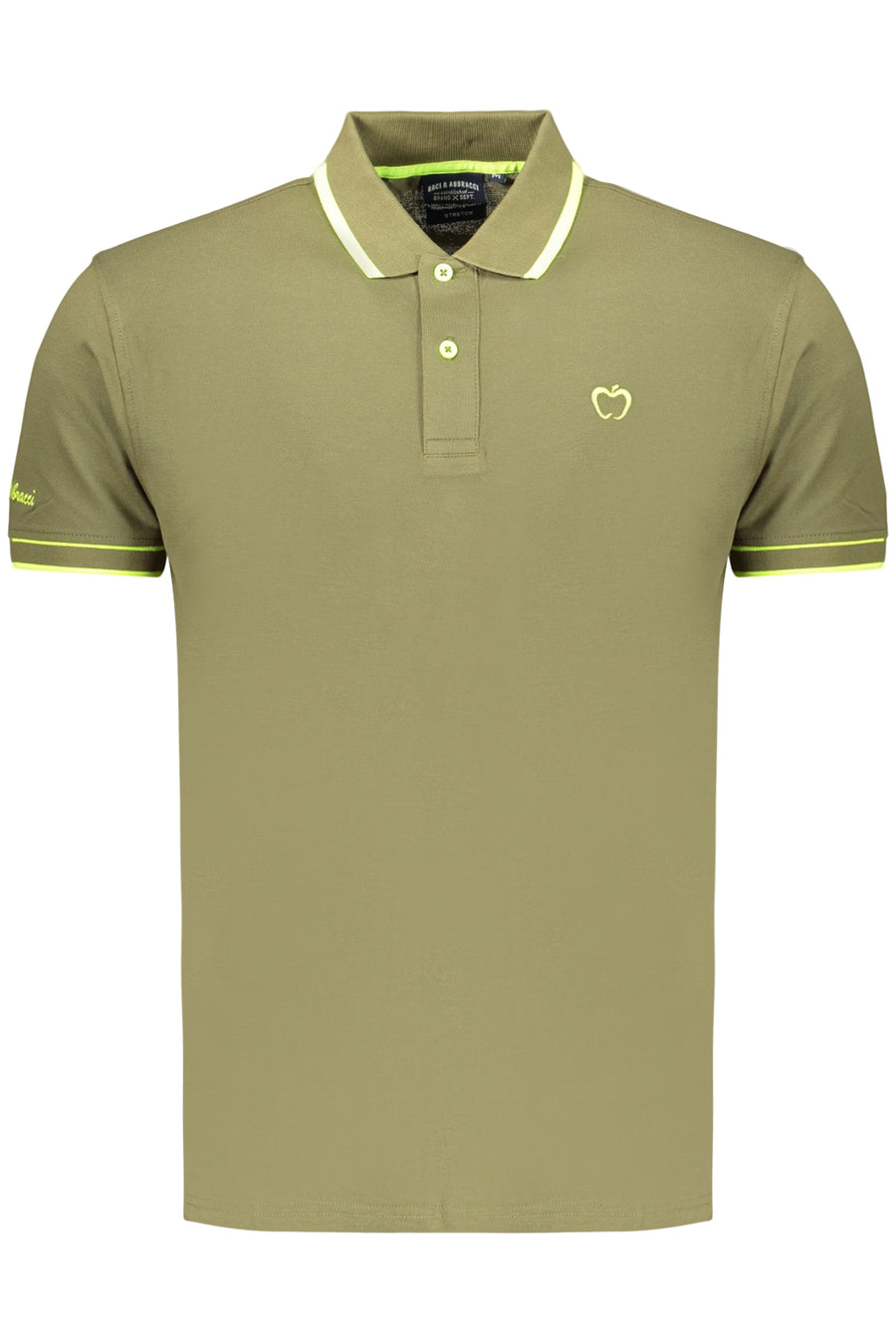 Baci&Abbracci Kisses & Hugs Men's Green Short-Sleeved Polo Shirt