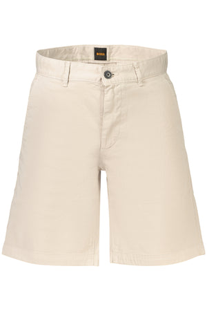 BOSS Men's Beige Bermuda Shorts