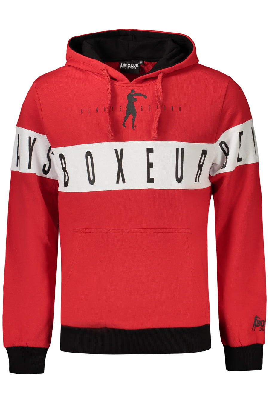 Boxeur Des Rues Men's Red Zip-Up Sweatshirt