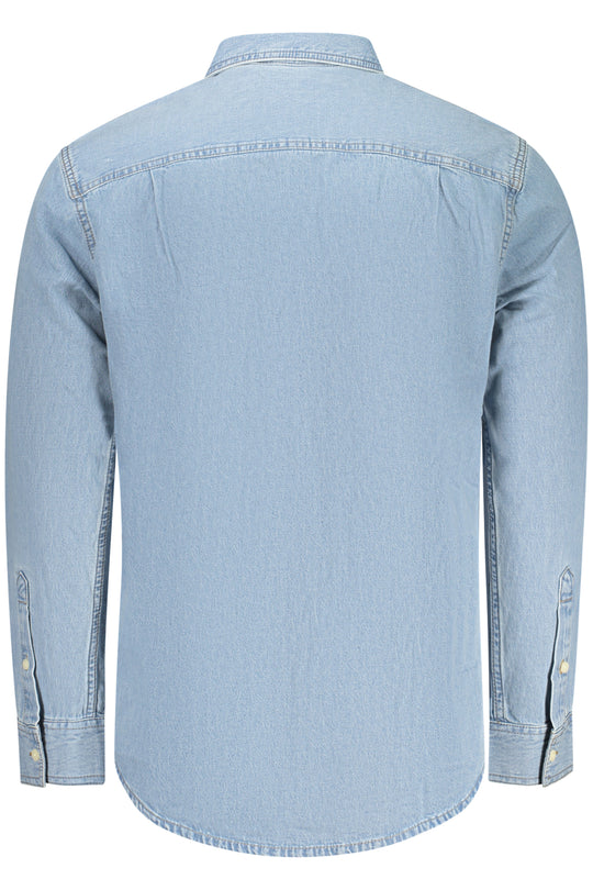 Calvin Klein Men's Long-Sleeved Shirt, Blue