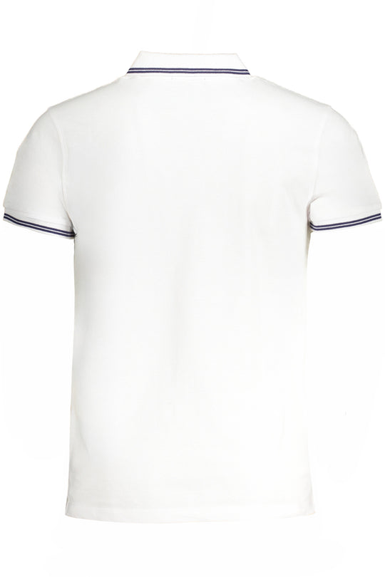 Cavalli Class Men's White Short Sleeved Polo Shirt