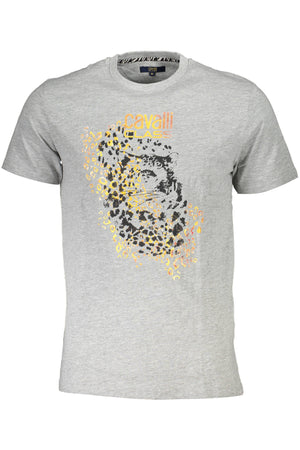Cavalli Class Short Sleeve T-Shirt Men Grey