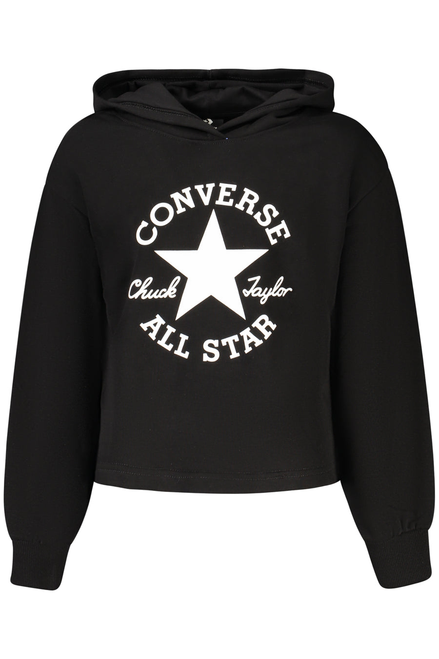 Converse Girls' Zip-Up Hoodie, Black