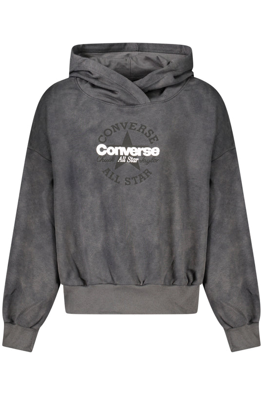 Converse Girls' Zip-Up Hoodie, Black