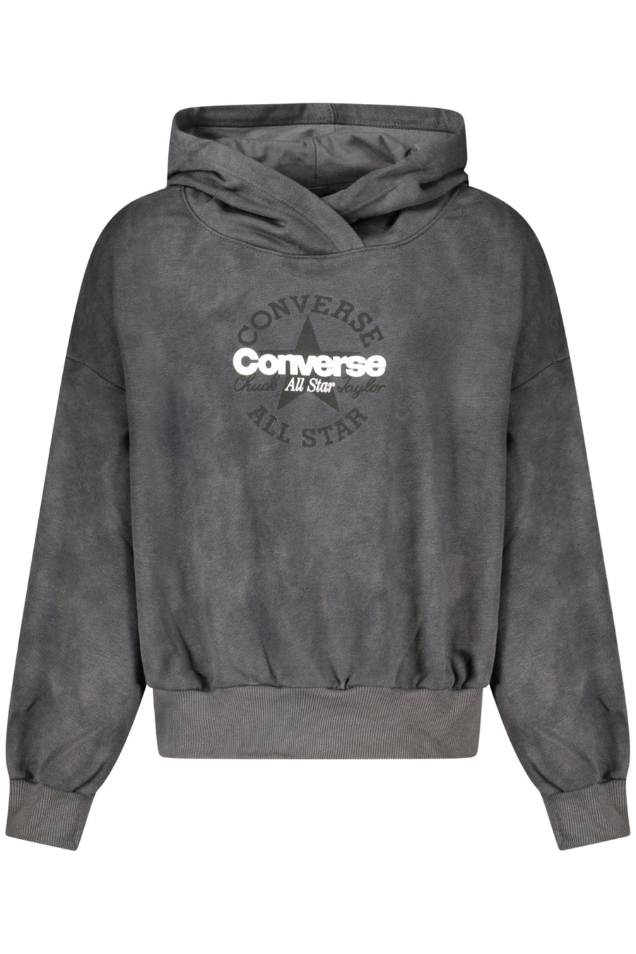 Converse Girls' Zip-Up Hoodie, Black