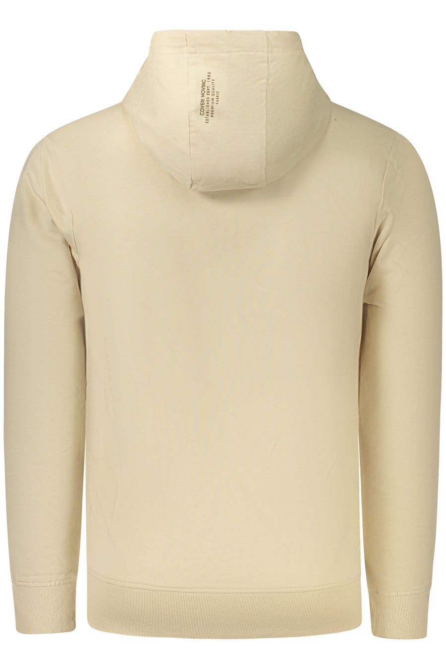 Coveri Moving Men's Beige Zip-Up Sweatshirt