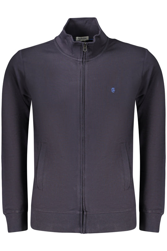 Coveri Moving Men's Blue Zip-Up Sweatshirt