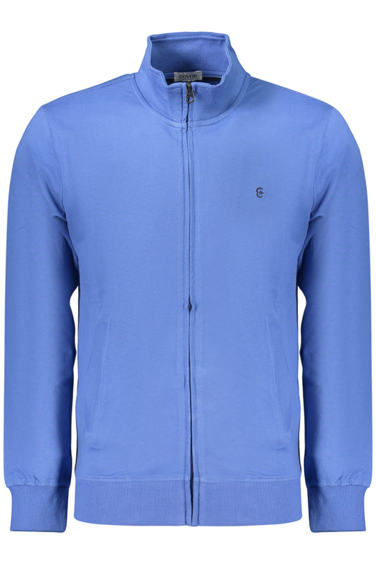Coveri Moving Men's Blue Zip-Up Sweatshirt