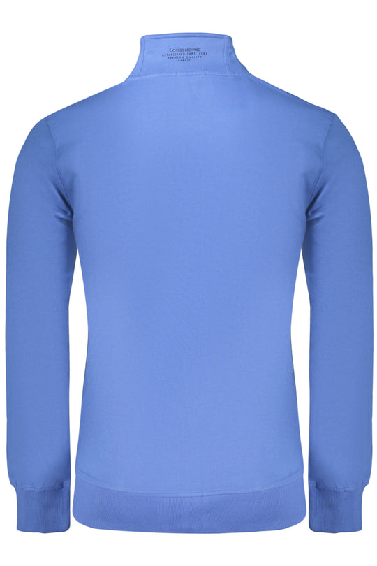 Coveri Moving Men's Blue Zip-Up Sweatshirt