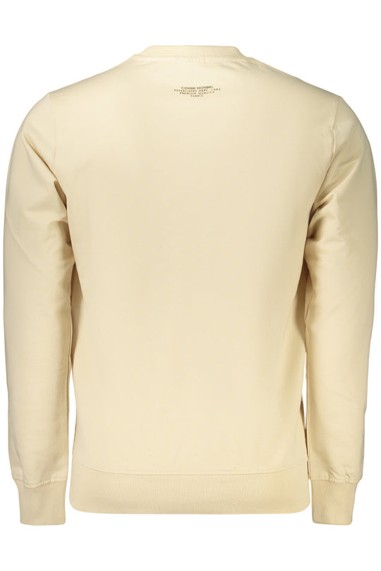Coveri Moving Men's Zip-Less Sweatshirt, Beige