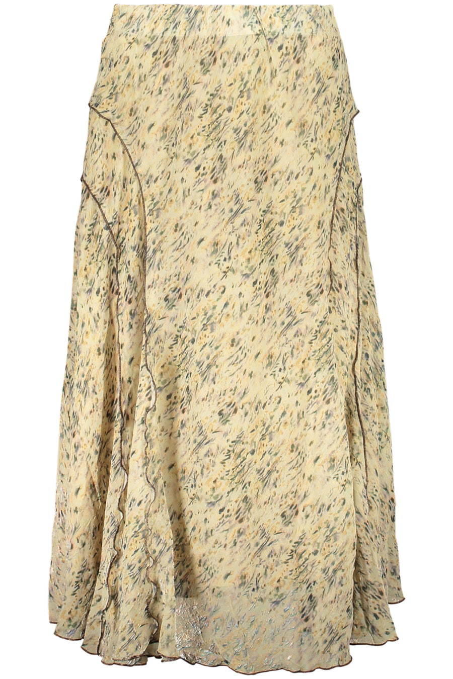 Desigual Women's Long Skirt Beige