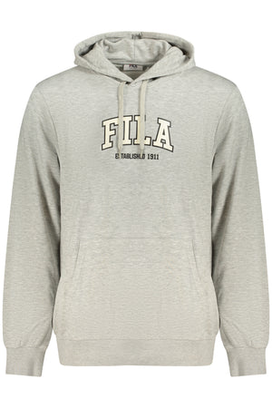 Fila Men's Gray Zip-Up Sweatshirt