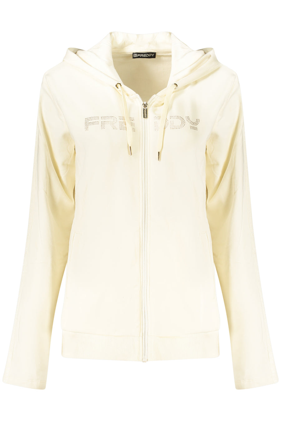 Freddy Women's White Zip-Up Sweatshirt