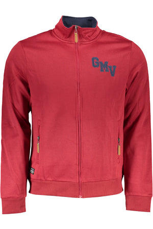 Gian Marco Venturi Men's Red Zip Sweatshirt