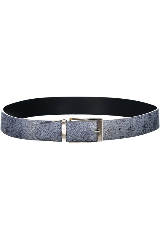Guess Jeans Men's Blue Leather Belt