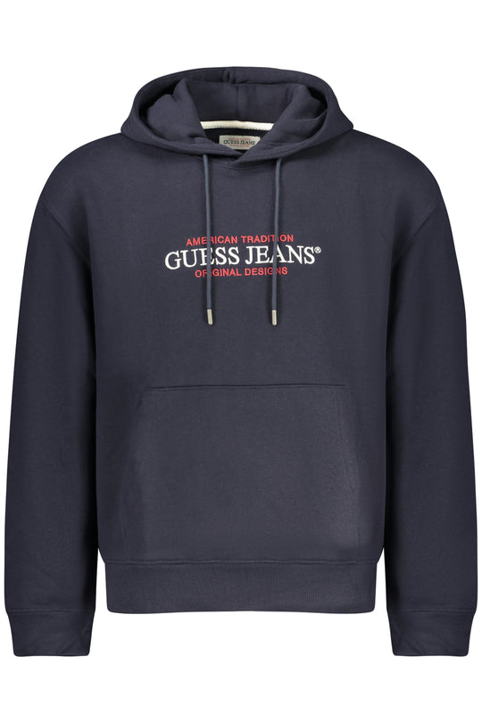 Guess Jeans Men's Blue Zip-Up Sweatshirt