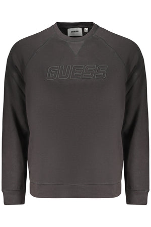 Guess Jeans Men's Black Zip-Up Sweatshirt