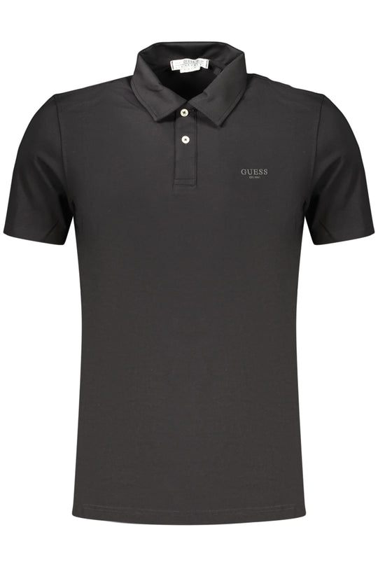 Guess Jeans Men's Short-Sleeve Polo Shirt Black