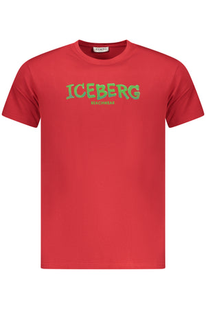 Iceberg Men's Short-Sleeved T-Shirt, Red