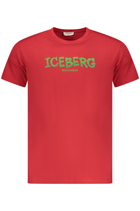 Iceberg Men's Short-Sleeved T-Shirt, Red