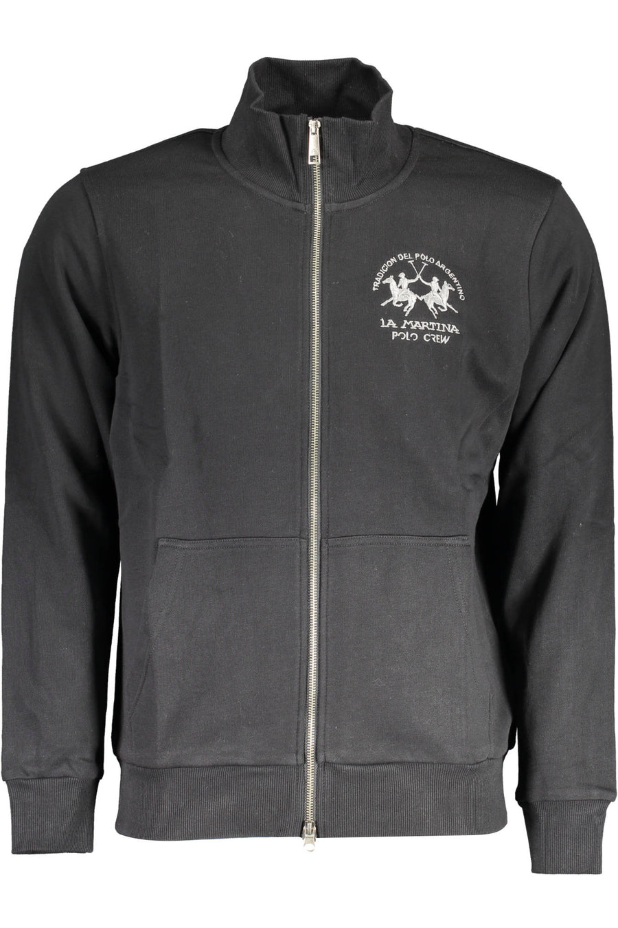 La Martina Men's Black Zipped Sweatshirt