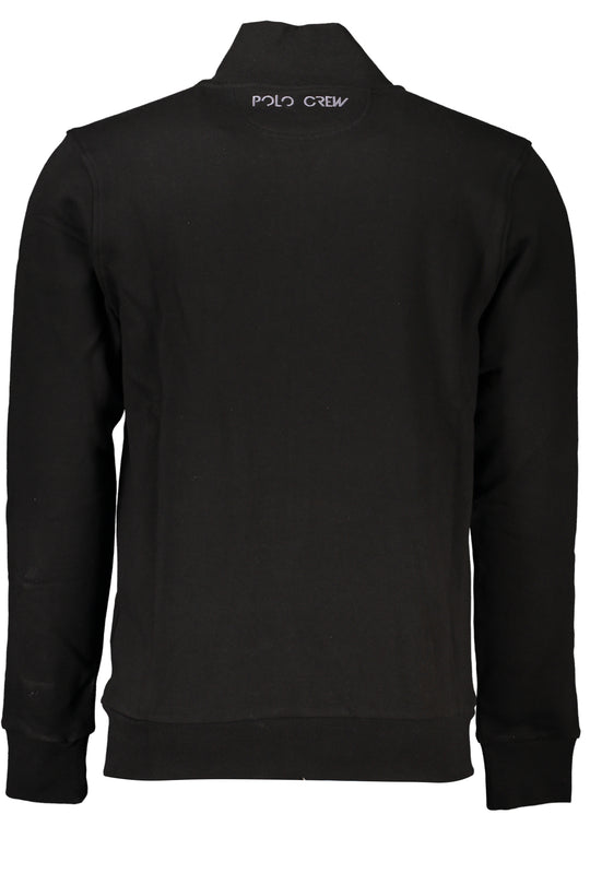 La Martina Men's Black Zip Sweatshirt