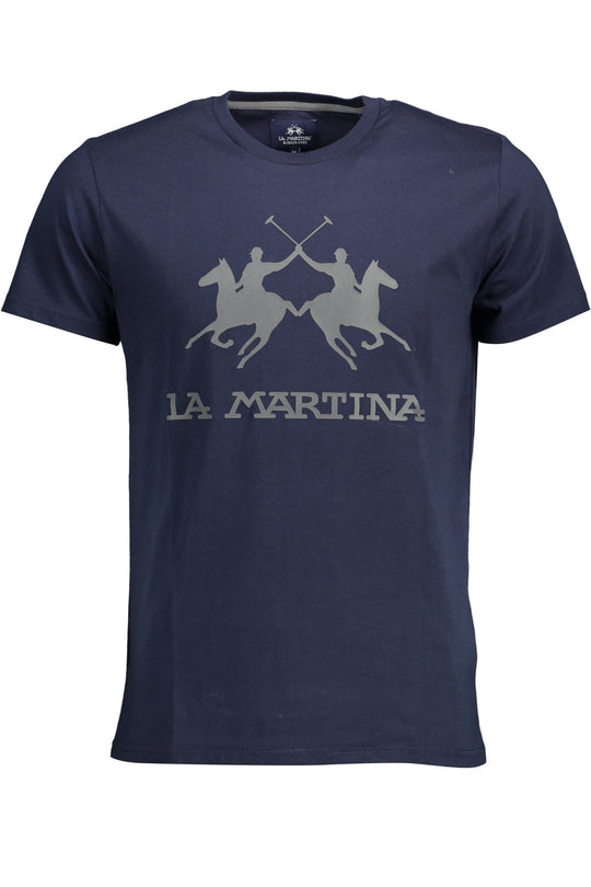 La Martina Men's Short Sleeve T-Shirt Blue