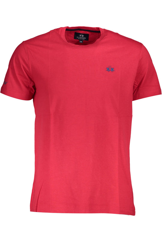 La Martina Men's Short Sleeve T-Shirt Red