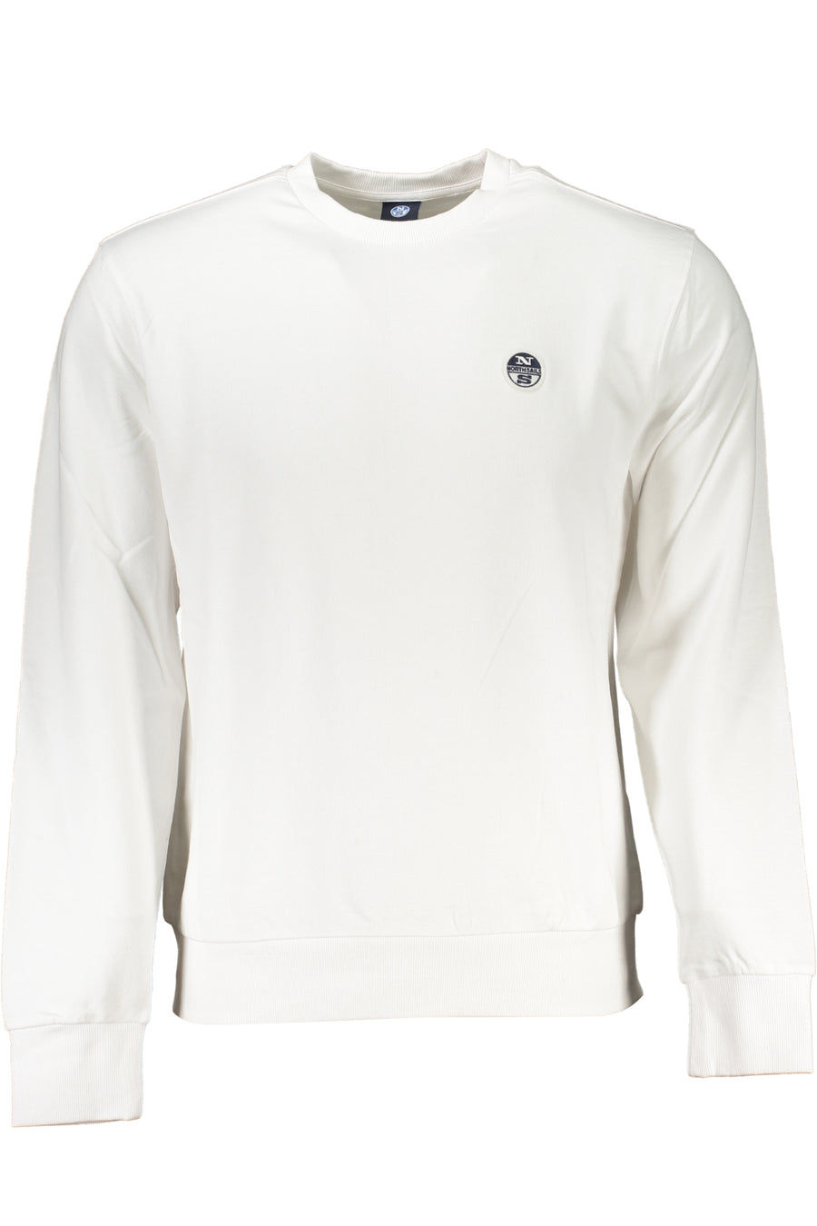 North Sails Men's White Zipless Sweatshirt