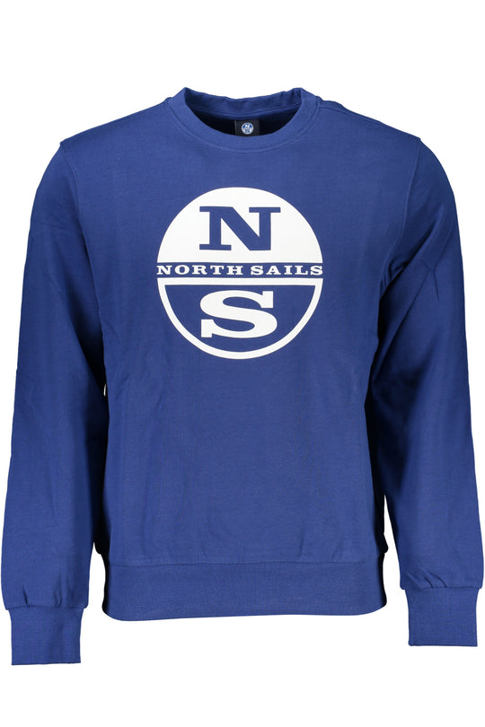 North Sails Men's Blue Zipless Sweatshirt