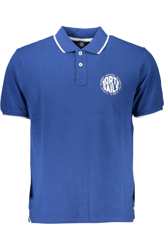 North Sails Men's Short Sleeved Polo Shirt Blue
