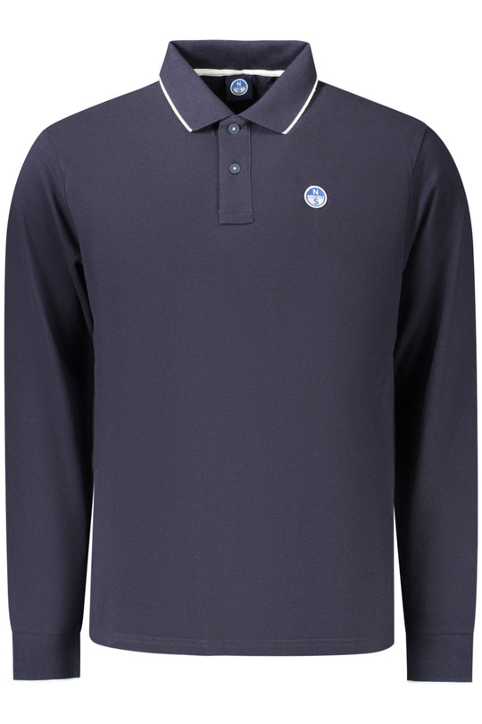 North Sails Men's Long-Sleeved Polo Shirt, Blue