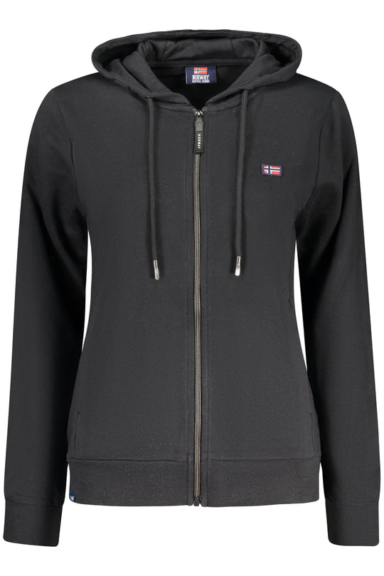 Norway 1963 Women's Black Zip-Up Sweatshirt