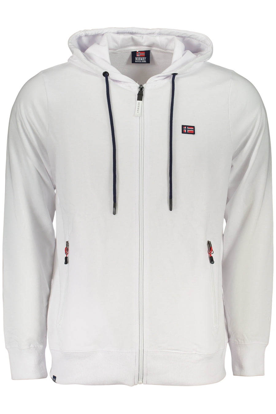 Norway 1963 Men's White Zip-Up Sweatshirt
