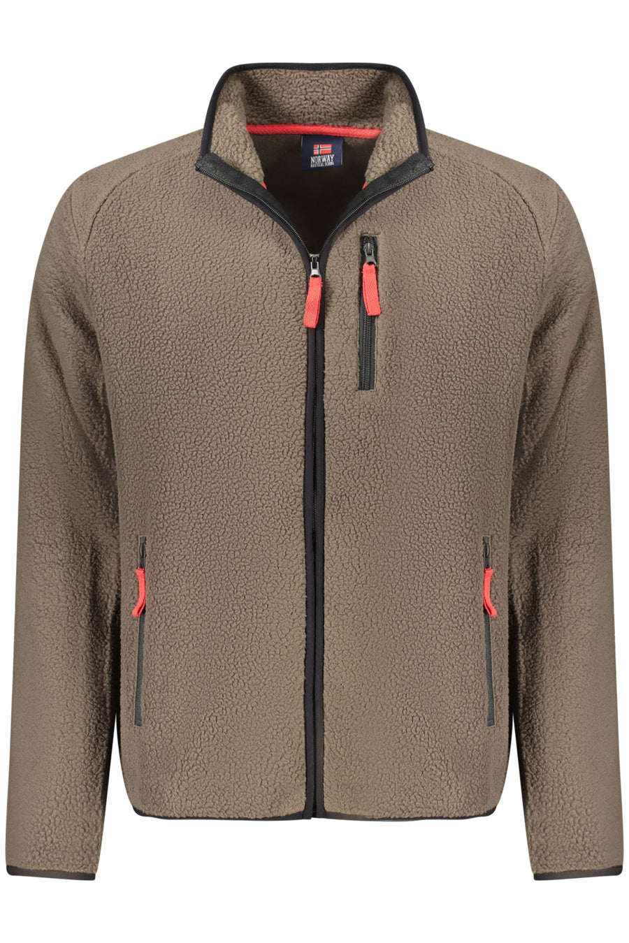 Norway 1963 Men's Brown Zip-Up Sweatshirt