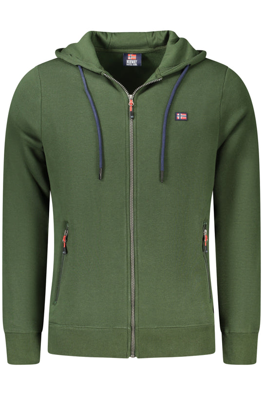 Norway 1963 Men's Green Zip-Up Sweatshirt