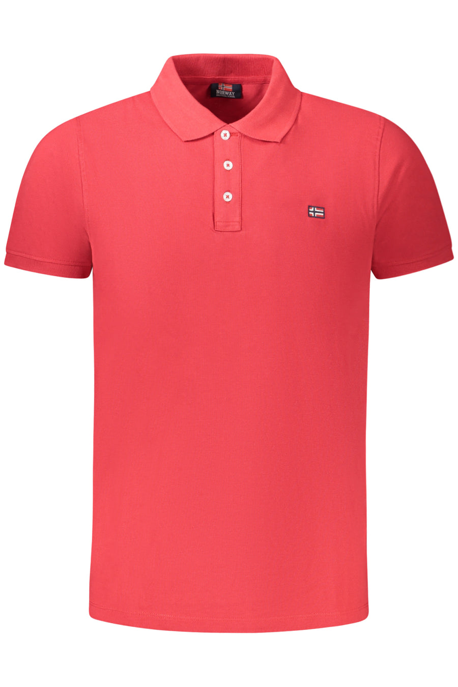 Norway 1963 Men's Short Sleeve Polo Shirt Red