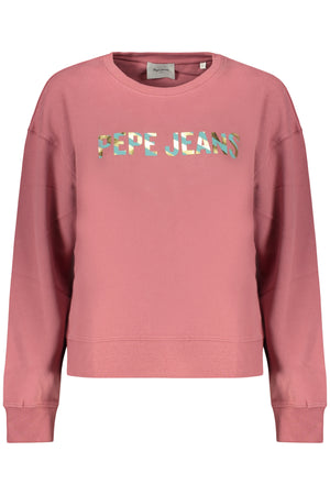 Pepe Jeans Women's Pink Zip-Up Sweatshirt