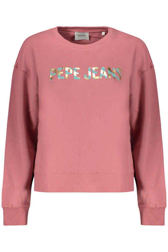 Pepe Jeans Women's Pink Zip-Up Sweatshirt
