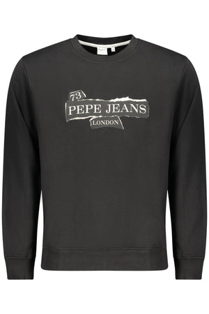 Pepe Jeans Men's Black Zip-Up Sweatshirt